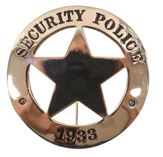 Obsolete Security Police Badge No.1933 (1 of 2)