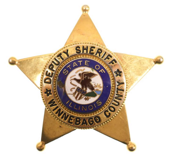 Obsolete Winnebago Co. ILL Deputy Sheriff Badge (1 of 2)