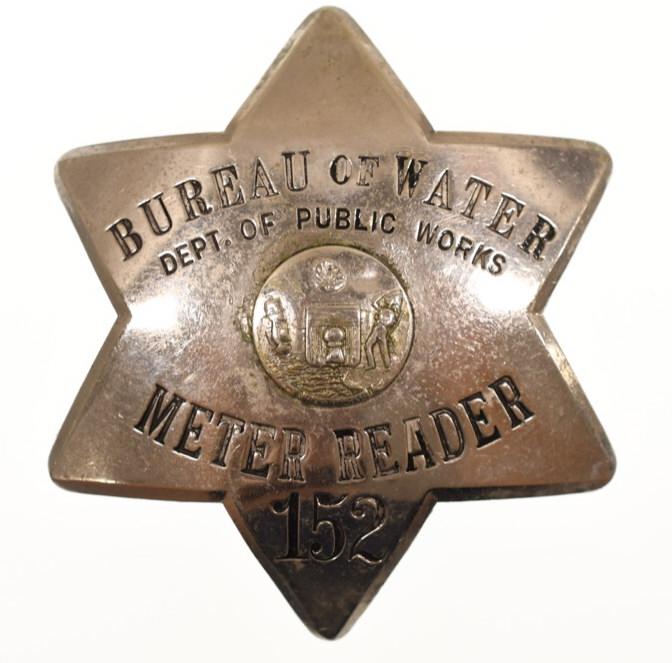 Chicago Bureau Of Water Meter Reader Badge #152 (1 of 2)