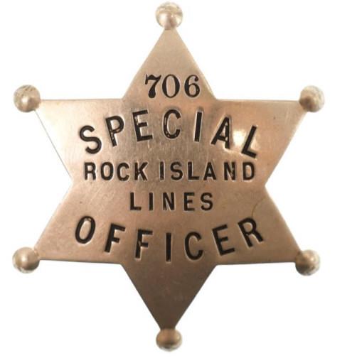 Obsolete Rock Island Lines Special Officer Badge (1 of 2)