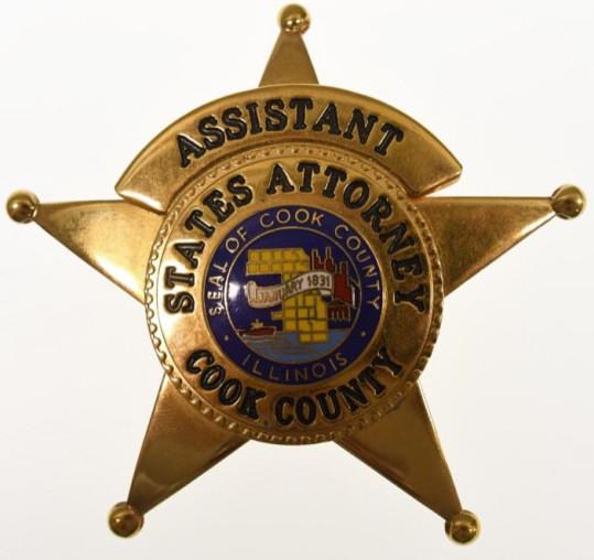 Obsolete Cook Co. ILL Asst. States Attorney Badge (1 of 2)