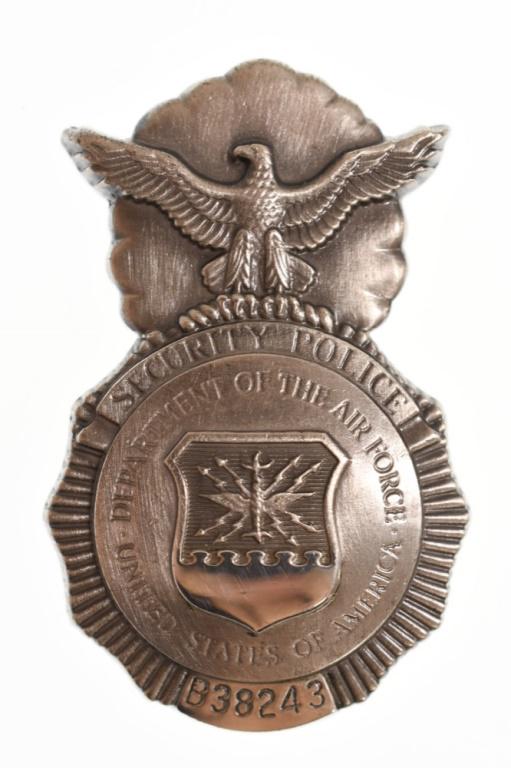 Obsolete U.S. Air Force Security Police Badge (1 of 2)