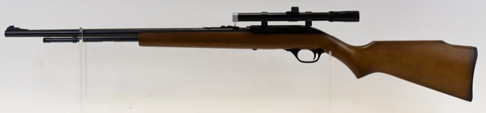 Marlin Model 60 .22 LR Semi-Automatic Rifle: Very nice Marlin Model 60 semi-automatic rifle in .22 long rifle. The rifle has a 20" barrel and is in nice used condition. Comes with Tasco scope. SN:09350871. FFL required for transfer. (321-3)