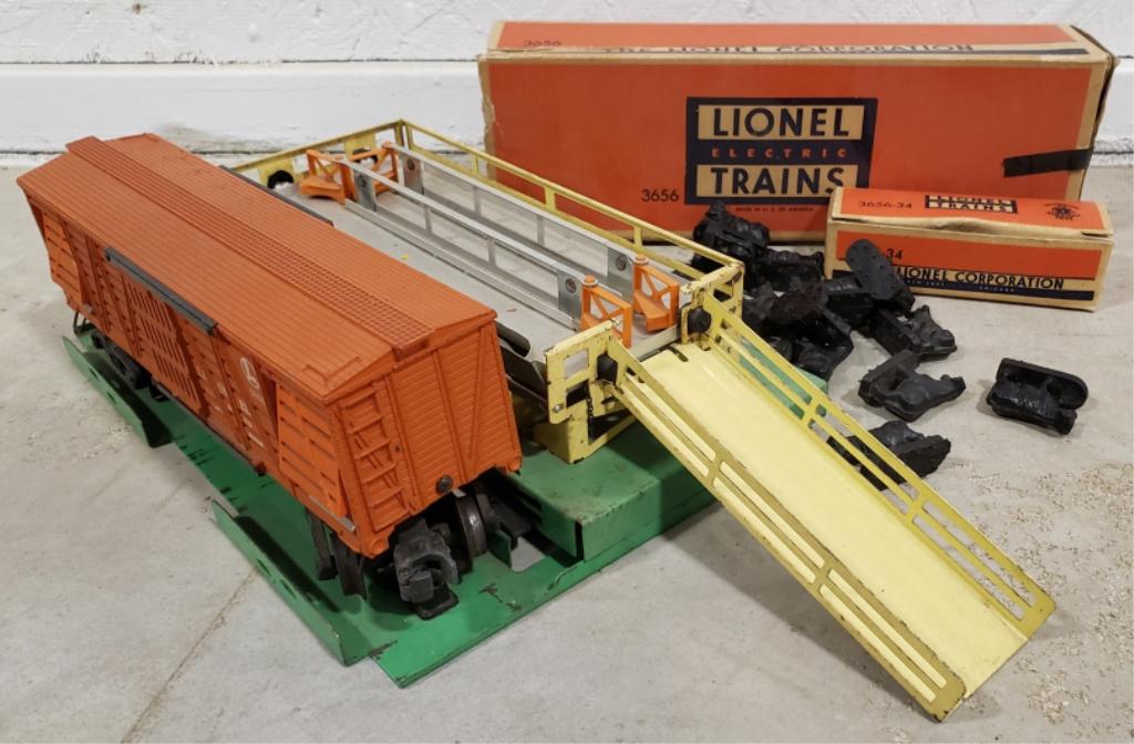 Lionel Cattle Car #3656 w/ Stockyard (1 of 3)