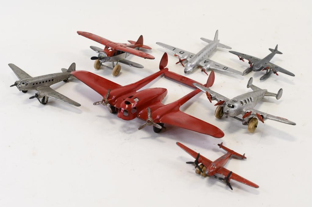 Tootsietoy, Dinky Toys, and Hubley Plane Lot (1 of 4)
