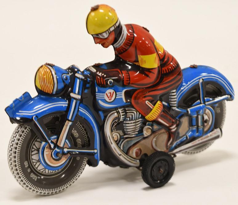 Western Germany Tin Friction Racing Motorcycle (1 of 4)
