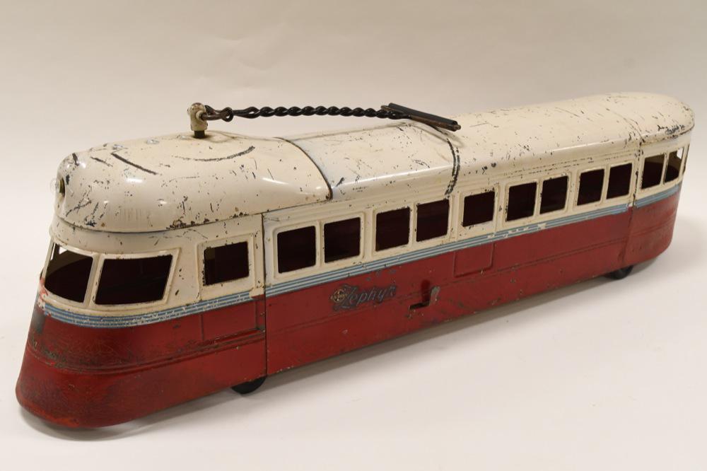 Original Buddy "L" Burlington Route Zephyr Train (1 of 5)