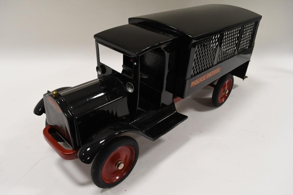 Restored Keystone Packard Police Patrol Truck: Nice restored Keystone Packard Police Patrol truck. This is a hard to find truck. In very nice condition with some light paint wear. Measures approximately 28.5" long.
