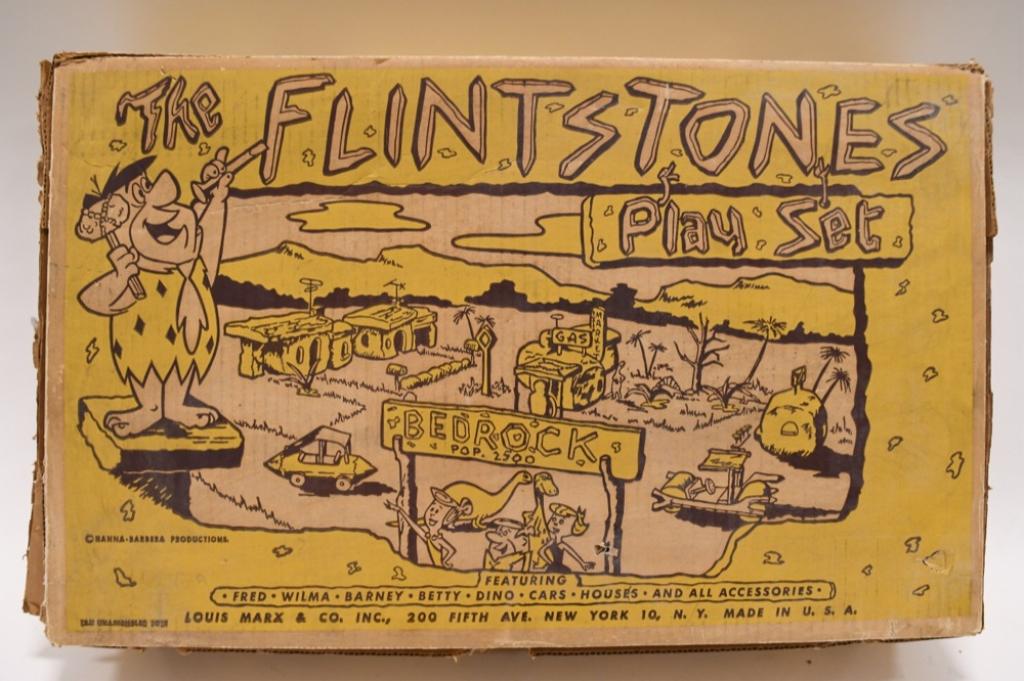 Marx The Flintsones Play Set In Box (1 of 3)