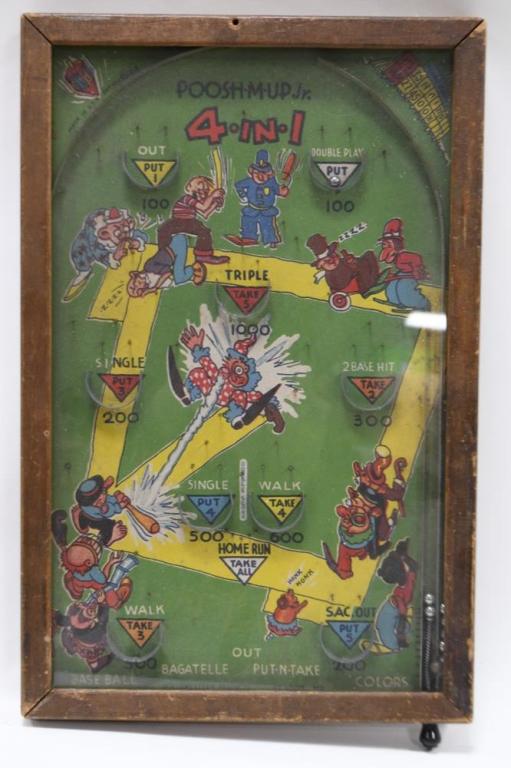Vintage Poosh-M-Up Jr. Table Top Pinball (1 of 3)