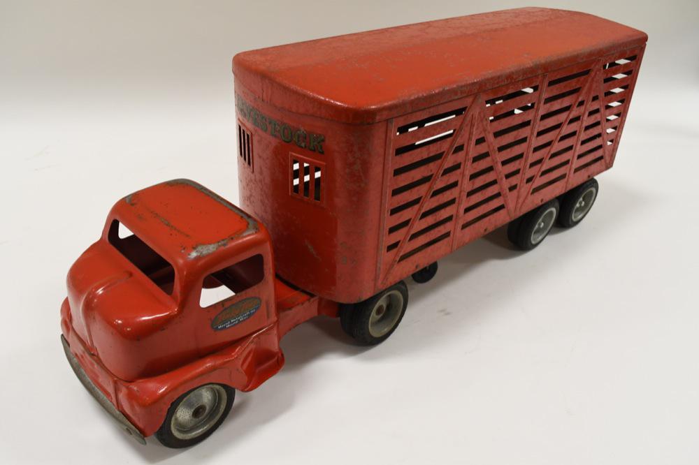 tonka truck with trailer