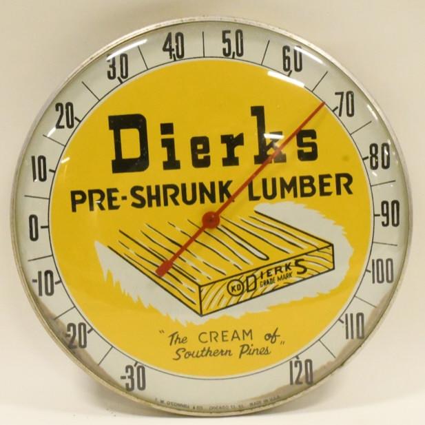 Dierks Pre-Shrunk Lumber Bubble Glass Thermometer (1 of 6)