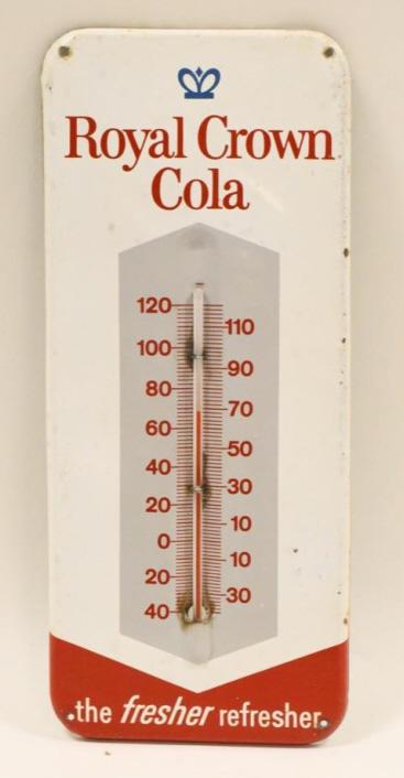Original Tin Royal Crown Cola Thermometer Sign (1 of 4)