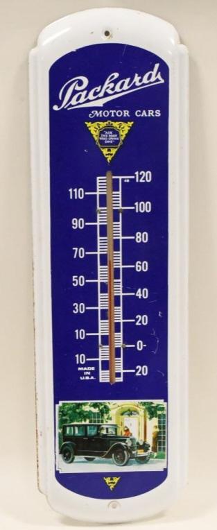 Vintage Repro Tin Packard Motor Cars Thermometer (1 of 4)