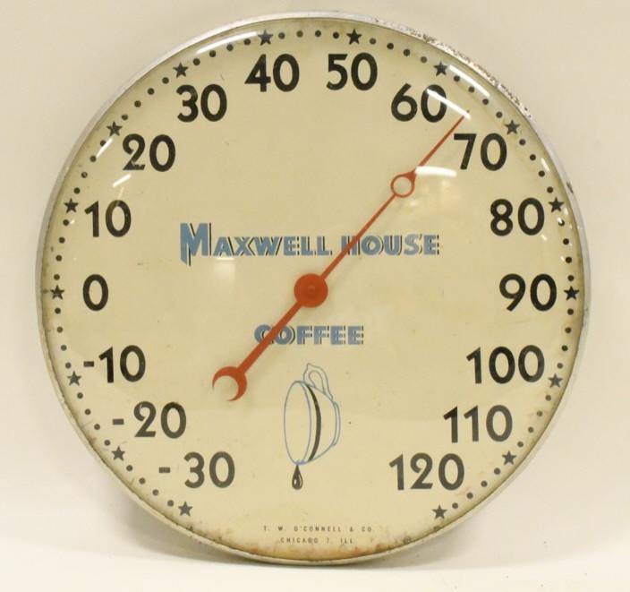 Maxwell House Coffee Bubble Glass Thermometer (1 of 6)