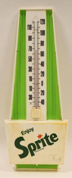 Vintage Plastic Enjoy Sprite Thermometer Sign (1 of 4)