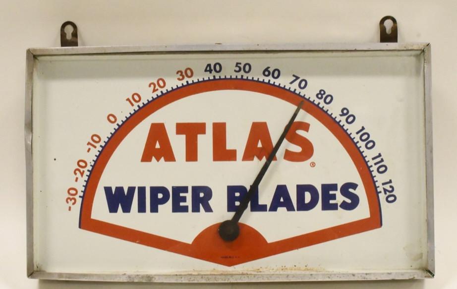 Atlas Wiper Blades Dial Style Thermometer Sign (1 of 5)
