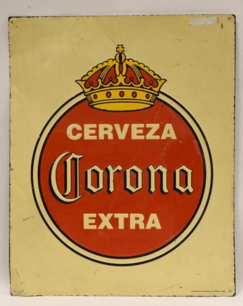 Embossed SST Corona Beer Advertising Sign (1 of 5)