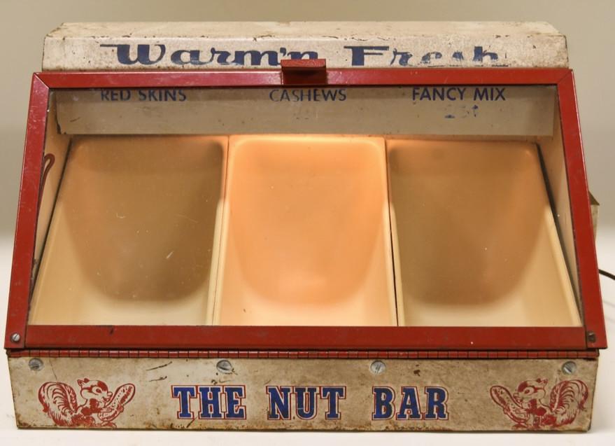 Vintage Lighted "The Nut Bar" Warming Store Disply (1 of 6)