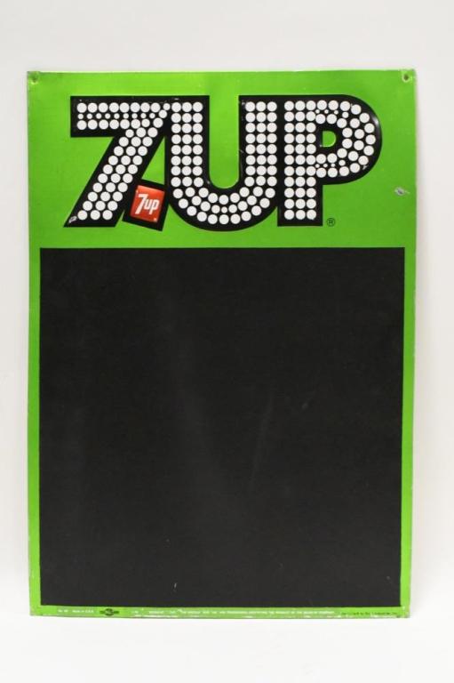 SST Embossed 7Up Advertising Chalkboard Sign (1 of 5)