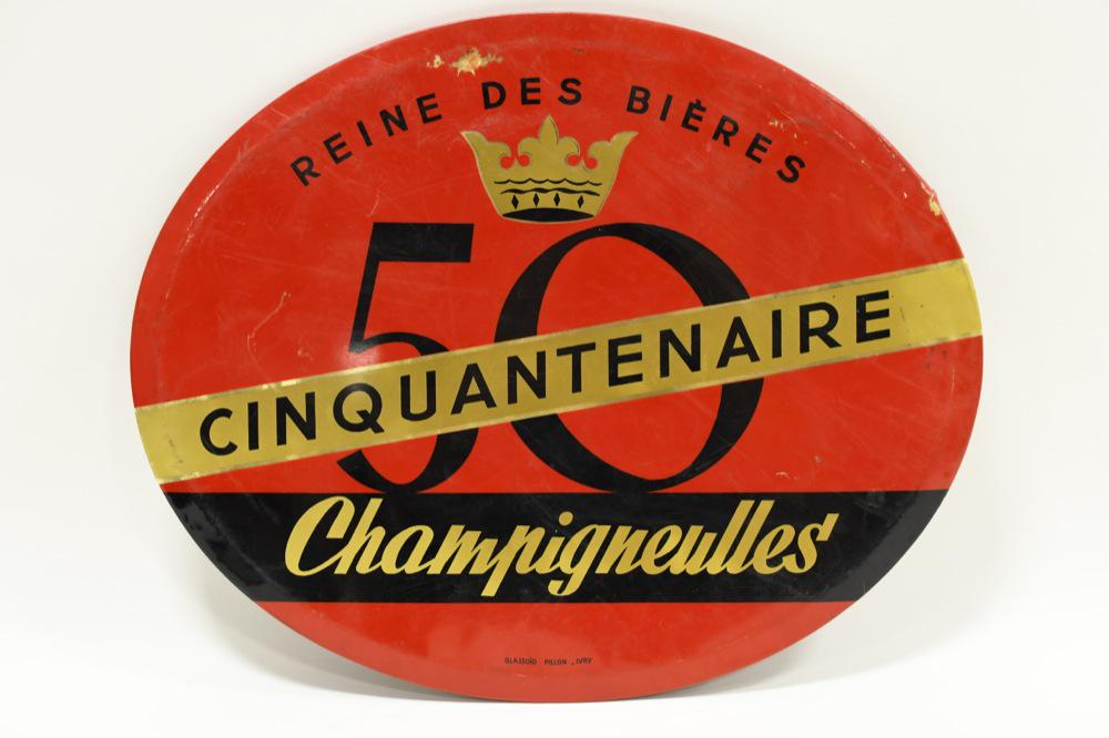 Vintage Cinquantenaire Champigneulles Adv Sign (1 of 3)