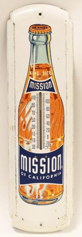 Vintage Mission Orange Drink Adv Thermometer (1 of 4)