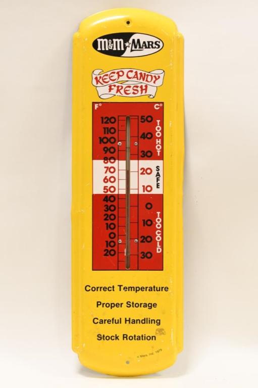 Vintage SST Mars M&MS Advertising Thermometer. (1 of 5)