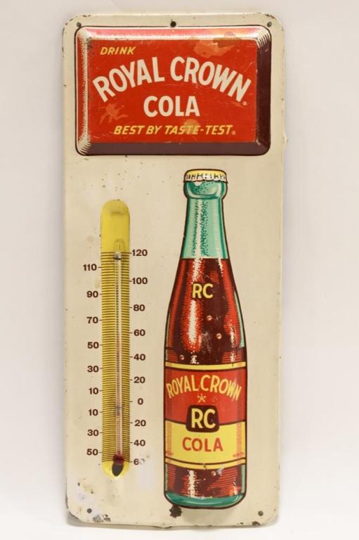 Vintage SST Embossed Royal Crown Adv Thermometer (1 of 4)