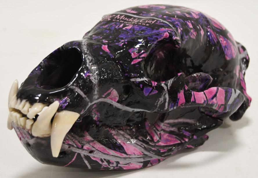 Pink Camo Dipped Bear Skull (1 of 5)