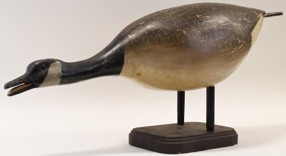 Vintage Wooden Goose Decoy Signed WCH (1 of 5)