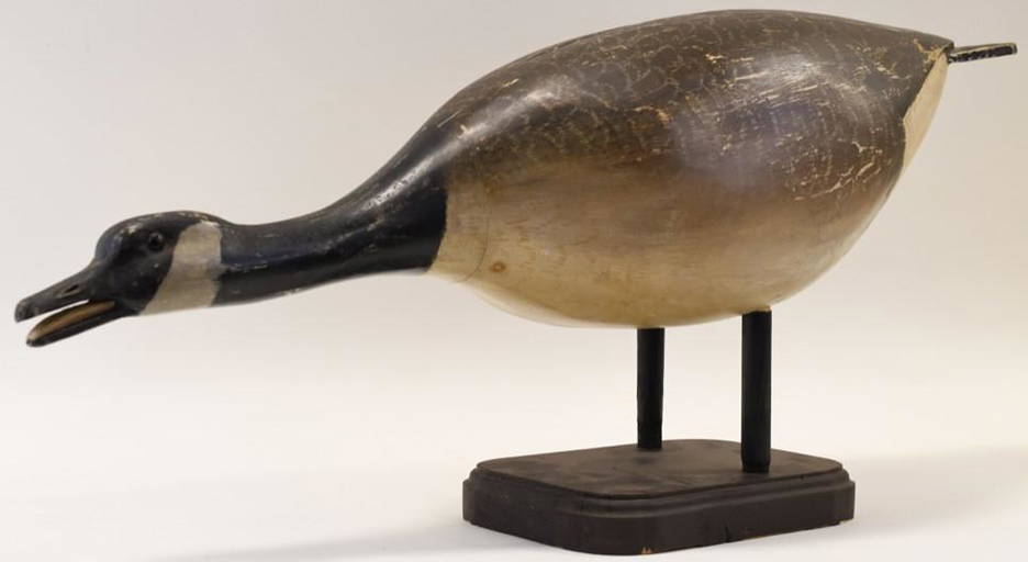 Vintage Wooden Goose Decoy Signed Wch