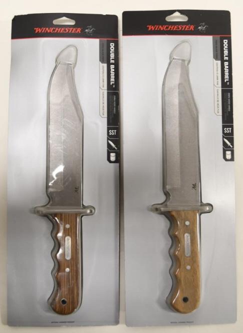 (2) New Winchester Double Barrel SST Bowie Knives (1 of 5)