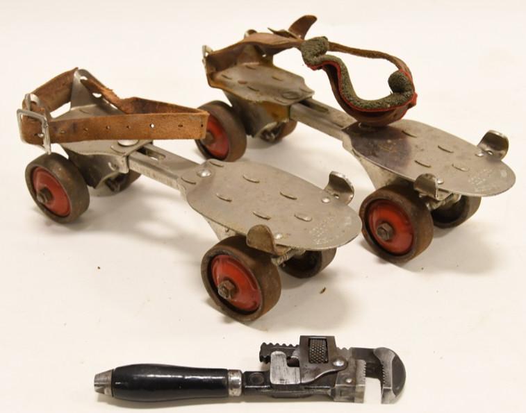 Vintage Winchester Roller Skates & Wrench (1 of 7)