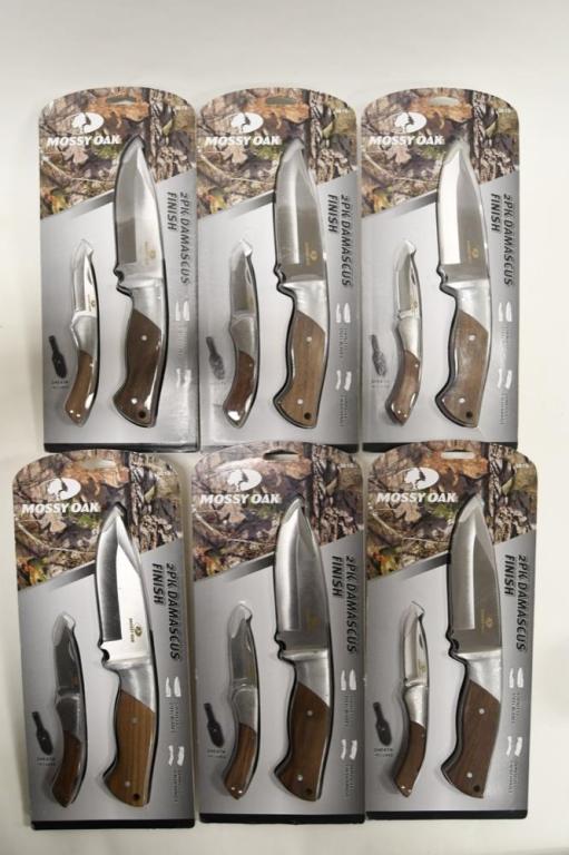 Lot Of 6 Mossy Oak Knife Sets With Sheath (1 of 4)