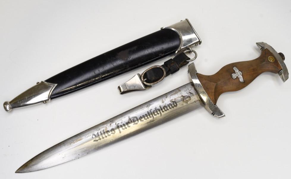 RZM WWII German NSKK Dagger With Scabbard (1 of 7)