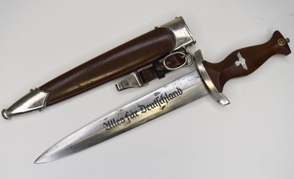 RZM WWII German SA Dagger With Scabbard (1 of 7)