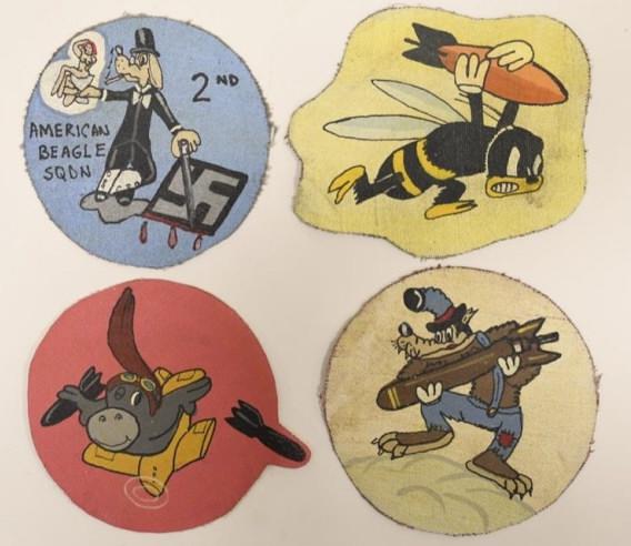 Lot Of 4 WWII Movie Studio Bomber Sqn. Patches (1 of 4)