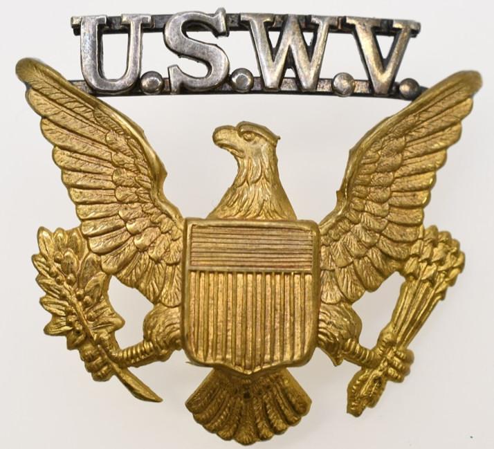 US Spanish American War USWV Hat Badge (1 of 2)