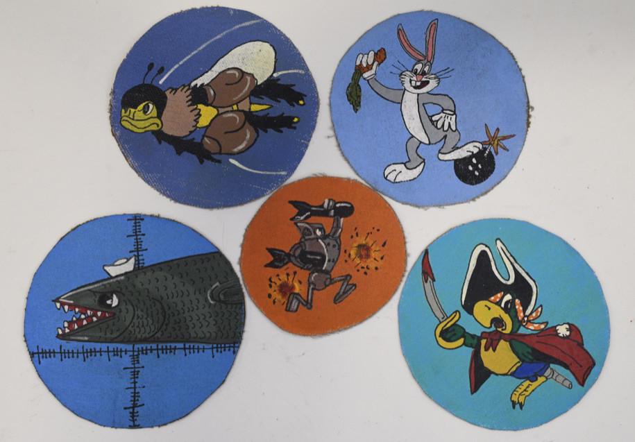 Lot Of 5 WWII Movie Studio Bomber Sqn. Patches (1 of 6)