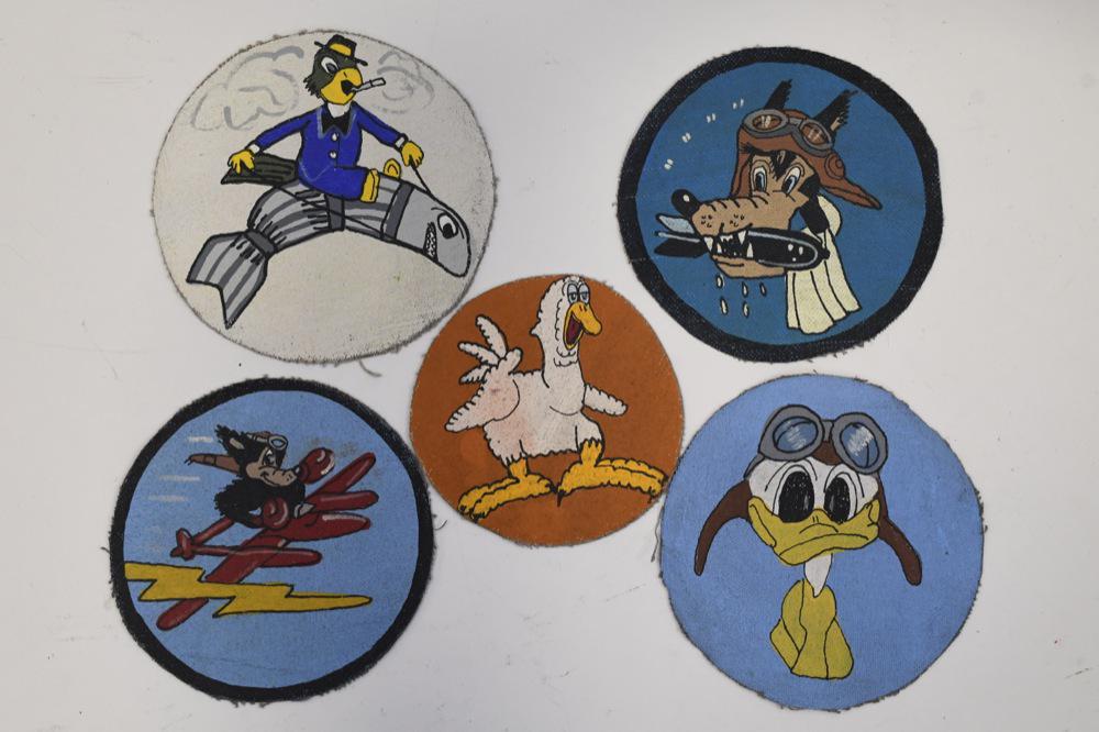 Lot Of 5 WWII Movie Studio Bomber Sqn. Patches (1 of 5)