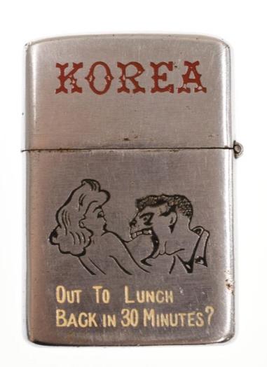 Korean War Pinup Zippo Style Lighter (1 of 5)