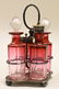 Victorian Cranberry Glass Caster Set