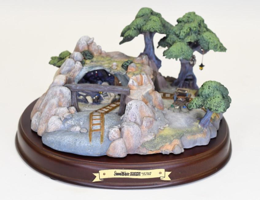 WDCC "Seven Dwarfs' Gold Mine" Sculpture: Nice Walt Disney Classics Collection resin sculpture titled "Seven Dwarfs' Gold Mine" from Disney's "Snow White and the Seven Dwarfs". The sculpture is in great condition in the original box with COA 