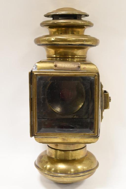 Early Solar Model No.933 Brass Carraige Light (1 of 6)