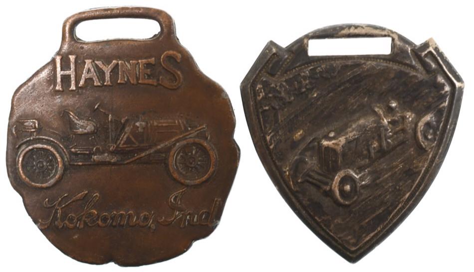 Lot Of 2 Early Automobile Watch Fobs (1 of 2)