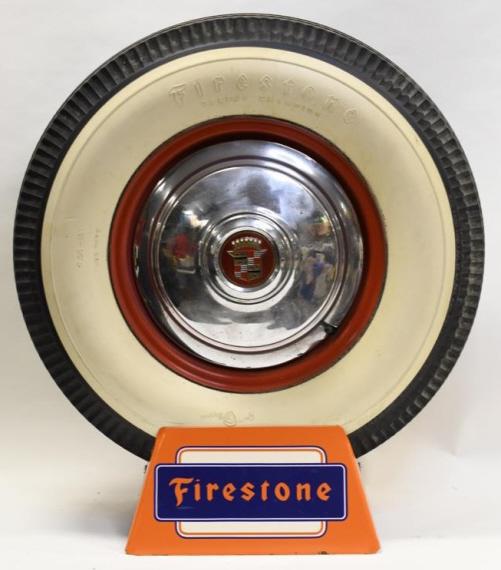 Firestone White Wall Tire Advertising Display (1 of 3)