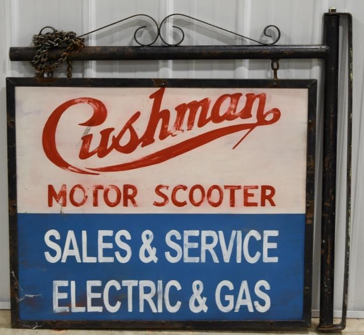 Vintage DST Cushman Motor Scooter Advertising Sign (1 of 6)
