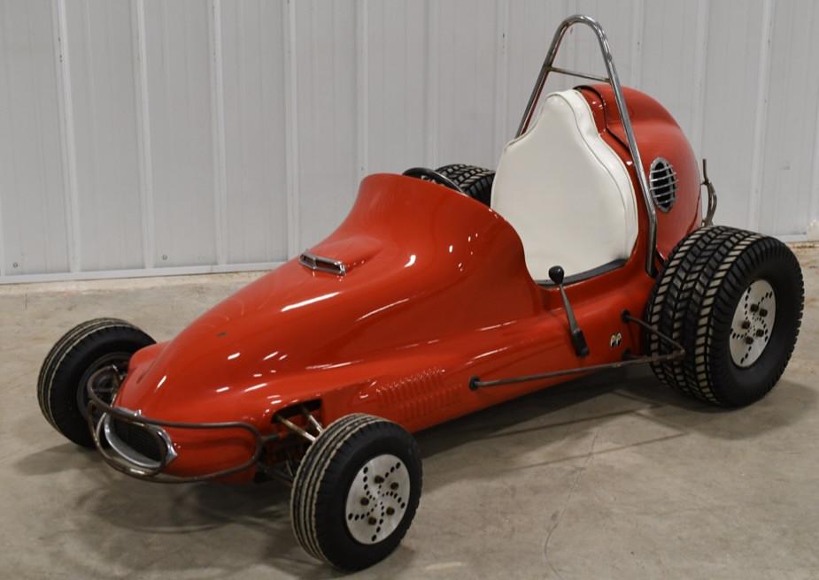 Vintage Custom Midget Racer Gas Go Kart (1 of 7)