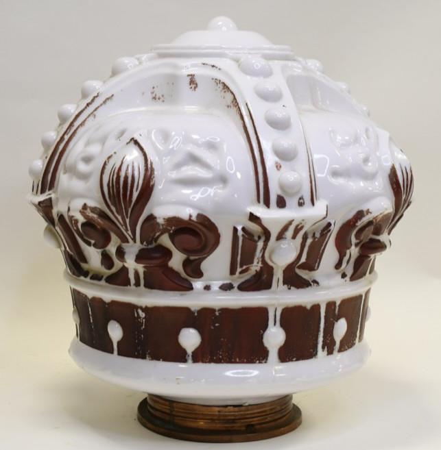 Standard Oil Co. Red / Purple Crown Gas Pump Globe (1 of 5)