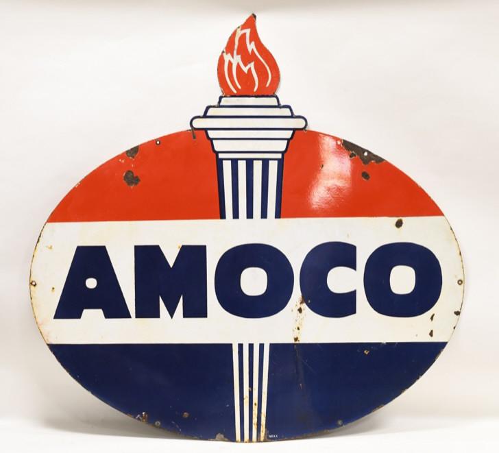 Large DSP AMOCO Advertising Sign (1 of 9)
